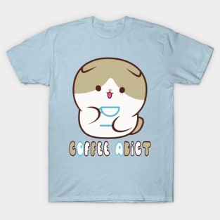 Coffee Adict Cat T-Shirt